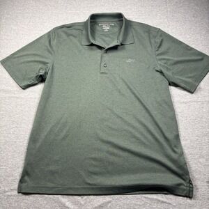 Greg Norman ML75 Play Dry Mens Golf Polo Shirt Short Sleeve Size Large Green